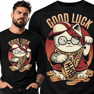 LONGSLEEVE  ŚMIESZNY GOODLUCK